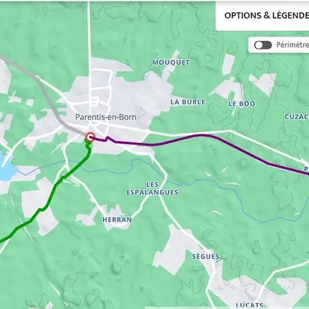 La Resiniere De Pirique ベッド・アンド・ブレックファスト パランティ・アン・ボルヌ